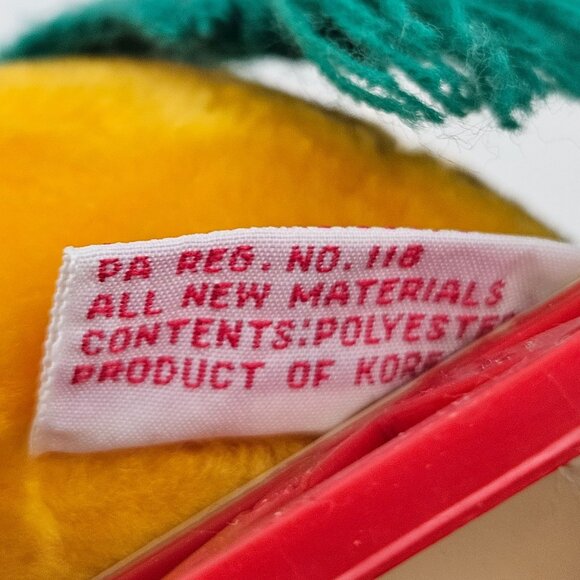 Dakin Garfield Sled Plush 1981 Green Scarf Vintage Korea Christmas Stuffed Anima - Picture 9 of 10